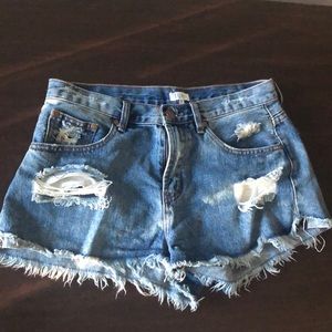Tobi high waisted denim shorts